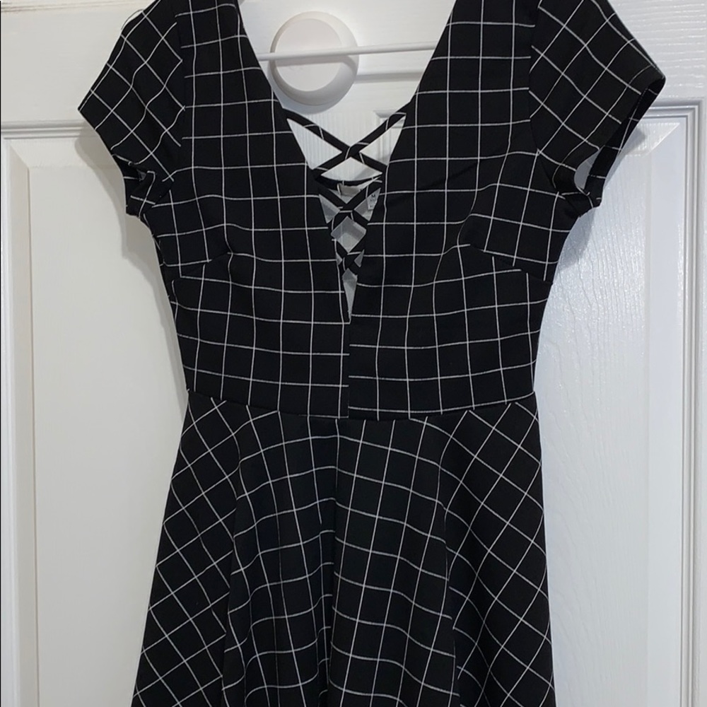 Black & White Striped Dress